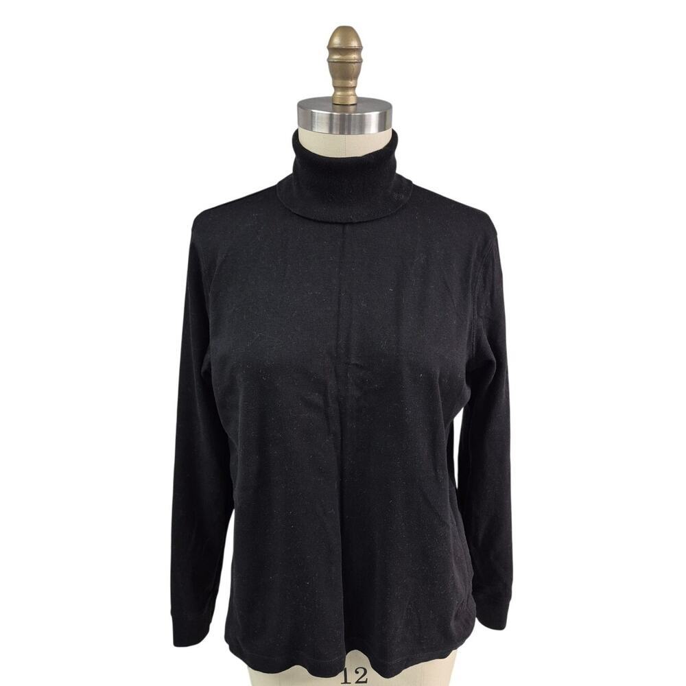 Lauren Ralph Lauren Black Turtleneck Blouse